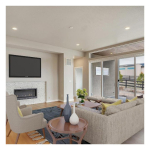 Medinah Power DLR4-9W-5CCT-DV1-W-F-WH DLR Series Canless J-Box Downlight, 4", Wet Location