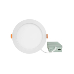 Medinah Power DLR6-12W-5CCT-DV1-W-F-WH DLR Series Canless J-Box Downlight, 6", Wet Location