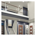 Medinah Power DLS4-9W-CCT-DV1-NA-F-WH Square Downlights, 4", 9W, 5 CCT Selectable