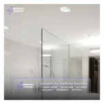 Medinah Power DSCR6-15W-5CCT-W 6" LED Disc Light, 15W, 5 CCT Selectable