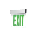 Medinah Power EDGE-ES-02 LED EDGE-Lit "Exit" Sign, Green on White