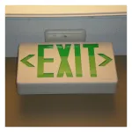 Medinah Power ES-C-S-G-WH "Exit" Sign, Green on White