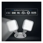 Medinah Power ESC-02-OR-2H-WH (Outdoor) Double Outdoor Remote Head, 2.4V