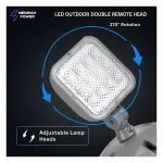 Medinah Power ESC-02-OR-2H-WH (Outdoor) Double Outdoor Remote Head, 2.4V