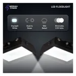 Medinah Power FLLS-100W-40K-DV2-PC-CL-BZFM FLLS Series Flood Light, 100W, 4000K
