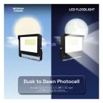 Medinah Power FLLS-100W-40K-DV2-PC-CL-BZFM FLLS Series Flood Light, 100W, 4000K