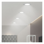 Medinah Power RDLR6-12W-CCT-DV1-NA-F-WH E26 Retrofit Downlight, 6", 5 CCT Selectable