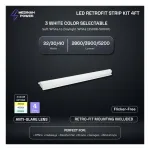 Medinah Power RSTR4-20T40W-3CCT-DV2 Strip Retrofit 5.1 Standard, Pack of 2 pcs