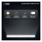 Medinah Power RSTR4-20T40W-3CCT-DV2 Strip Retrofit 5.1 Standard, Pack of 2 pcs