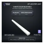 Medinah Power STR4-20T40W-5CCT-DV2 LED Linear Strip Light, 4', Wattage and CCT Selectable