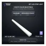 Medinah Power STR8-50T80W-5CCT-DV2 LED Linear Strip Light, 8', Wattage and CCT Selectable