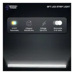 Medinah Power STR8-50T80W-5CCT-DV2 LED Linear Strip Light, 8', Wattage and CCT Selectable