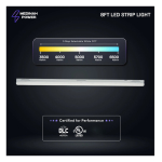 Medinah Power STR8-50T80W-5CCT-DV2 LED Linear Strip Light, 8', Wattage and CCT Selectable
