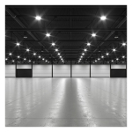 Medinah Power UFO-100T150W-3CCT-DV2-NA-90-BK UFO Round High Bay, Wattage and CCT Selectable, 100-150W, Black