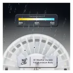 Medinah Power UFO-150T240W-3CCT-DV2-NA-90-BK UFO Round High Bay, Wattage and CCT Selectable, 150-240W, Black