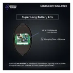 Medinah Power WEL-15W-3CCT-BZ Emergency Wall Pack, 15W, 3 CCT Selectable, Battery Backup