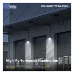 Medinah Power WEL-15W-3CCT-BZ Emergency Wall Pack, 15W, 3 CCT Selectable, Battery Backup