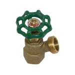 Merrill BBDNL75FA 3/4" No-Lead Brass Boiler Female Drain Valve with Hose Bibb and Angle Outlet