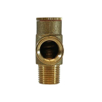 Merrill PRVNL50100 1/2" x 1/2" No Lead Brass Pressure Relief Valve, Set at 100 PSI