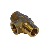 Merrill PRVNL50100 1/2" x 1/2" No Lead Brass Pressure Relief Valve, Set at 100 PSI