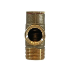 Merrill PRVNL75100 3/4" x 1/2" No Lead Brass Pressure Relief Valve, Set at 100 PSI