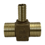 Merrill RBDTNL10125 1-1/4" x 1-1/4" x 1" No-Lead Bronze Tee