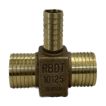 Merrill RBDTNL10125 1-1/4" x 1-1/4" x 1" No-Lead Bronze Tee