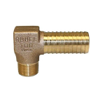 Merrill RBHELNL100 1" x 3/4" Male Iron Pipe (MIP) No-Lead Bronze Hydrant Elbow