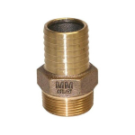 Merrill RBMANL125 1-1/4" x 1-1/4" Male Iron Pipe (MIP) No-Lead Bronze Male Adapter