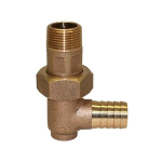 Merrill RGSEU7525 3/4" x 3/4" Male Iron Pipe (MIP) Red Brass Geo Thermal Union Adapter