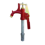 Merrill RNLSS101 R-6000 Frost-Proof Yard Hydrant with Lower Handle Placement, 1 ft Bury Depth, Stainless Steel Pipe