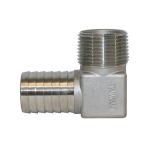 Merrill SSHE1000 1" x 1" Male Iron Pipe (MIP) Stainless Steel Elbow