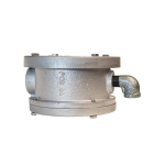 Merrill WC400 WC Series 4" Internal Diameter x 4-1/2" Outer Diameter Sanitary Watertight Cap w/ 1" Conduit Tap, 1/2" Vent