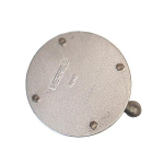 Merrill WC400 WC Series 4" Internal Diameter x 4-1/2" Outer Diameter Sanitary Watertight Cap w/ 1" Conduit Tap, 1/2" Vent