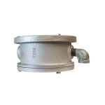 Merrill WC600 WC Series 6" Internal Diameter x 6-5/8" Outer Diameter Sanitary Watertight Cap w/ 1-1/4" Conduit Tap, 3/4" Vent