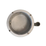 Merrill WC600 WC Series 6" Internal Diameter x 6-5/8" Outer Diameter Sanitary Watertight Cap w/ 1-1/4" Conduit Tap, 3/4" Vent