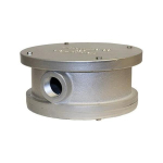 Merrill WC800 WC Series 8" Internal Diameter x 8-5/8" Outer Diameter Sanitary Watertight Cap w/ 1-1/4" Conduit Tap, 1" Vent