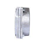 Merrill WCOC400 WCO Series 4" x 4-1/2" Aluminum Cap w/ 1" Top Tapping & 1" PVC Nipple, 1/2" Vent