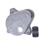 Merrill WCOC400 WCO Series 4" x 4-1/2" Aluminum Cap w/ 1" Top Tapping & 1" PVC Nipple, 1/2" Vent