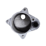Merrill WCOC400 WCO Series 4" x 4-1/2" Aluminum Cap w/ 1" Top Tapping & 1" PVC Nipple, 1/2" Vent