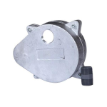 Merrill WCOC600 WCO Series 6" x 6-5/8" Aluminum Cap w/ 1-1/4" Top Tapping & 1" PVC Nipple, 3/4" Vent