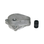 Merrill WCOGC500 WCO Series 5" x 5-9/16" Aluminum Cap w/ Grounding Screw, Terminal Lugs, Top Tapping & 1" PVC Nipple, 3/4" Vent