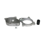 Merrill WCOGC500 WCO Series 5" x 5-9/16" Aluminum Cap w/ Grounding Screw, Terminal Lugs, Top Tapping & 1" PVC Nipple, 3/4" Vent