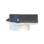 Merrill WCOP403P WCOPP Series 4" x 4-1/2" Sanitary Watertight Cap w/ PVC Base and 3 Bolt Holes, 3/4" Vent