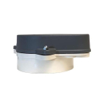 Merrill WCOP503P WCOPP Series 5" x 5-9/16" Sanitary Watertight Cap w/ PVC Base and 3 Bolt Holes, 5/8" Vent