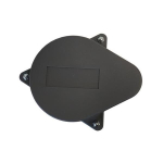 Merrill WCOP503P WCOPP Series 5" x 5-9/16" Sanitary Watertight Cap w/ PVC Base and 3 Bolt Holes, 5/8" Vent