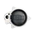 Merrill WCOP504P WCOPP Series 5" x 5-9/16" Sanitary Watertight Cap w/ PVC Base and 4 Bolt Holes, 5/8" Vent