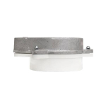 Merrill WCOPG500 WCOP Series 5" x 5-9/16" Sanitary Watertight Cap w/ 1" Conduit Tapping, 3/4" Vent and Ground, PVC Base