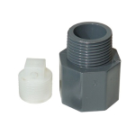 Merrill WS400125P 4" x 1-1/4" WS Series Plastic Well Seal Solid Top Plate