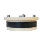Merrill WS622510P 6" x 1-1/4" x 1" WS Series Plastic Well Seal Double Drop Pipe